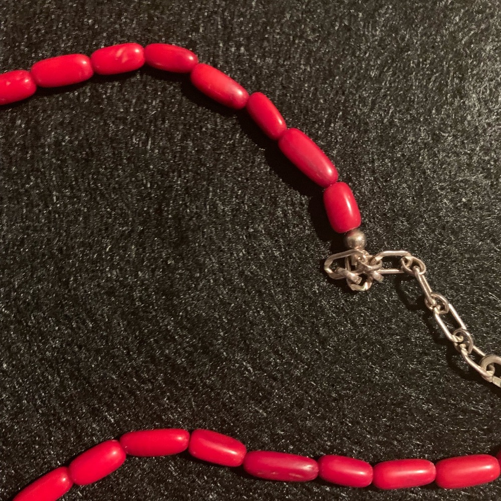 Vintage Genuine Real Red Coral Necklace - Picture 6 of 8
